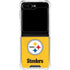 NFL Pittsburgh Steelers - Alternate Distressed Galaxy Z Flip6 Clear Case
