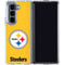NFL Pittsburgh Steelers - Alternate Distressed Galaxy Z Fold5 5G Clear Case