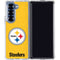 NFL Pittsburgh Steelers - Alternate Distressed Galaxy Z Fold6 Clear Case