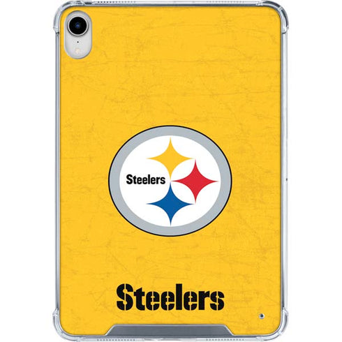NFL Pittsburgh Steelers - Alternate Distressed iPad 11th Gen (2025) Clear Case