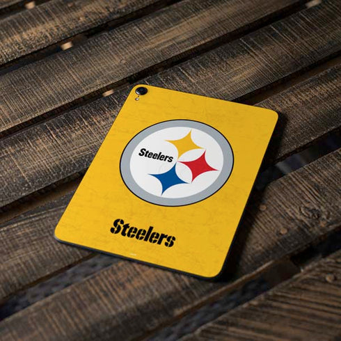 NFL Pittsburgh Steelers - Alternate Distressed Apple iPad Pro Skin