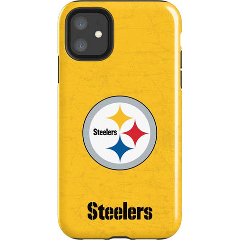 NFL Pittsburgh Steelers - Alternate Distressed iPhone 11 Impact Case