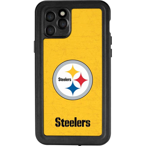 NFL Pittsburgh Steelers - Alternate Distressed iPhone 11 Pro Waterproof Case