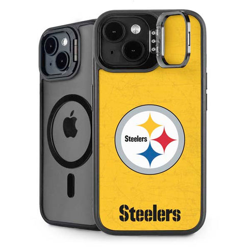 NFL Pittsburgh Steelers - Alternate Distressed iPhone 13 Kickstand Case