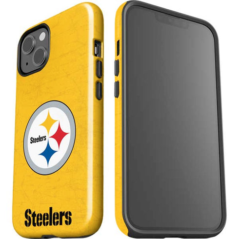 NFL Pittsburgh Steelers - Alternate Distressed iPhone 15 Impact Case