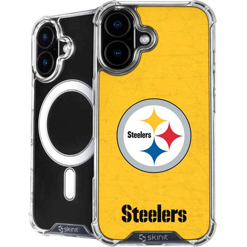 NFL Pittsburgh Steelers - Alternate Distressed iPhone 16 MagSafe Case