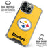 NFL Pittsburgh Steelers - Alternate Distressed iPhone 16 Pro Clear Case