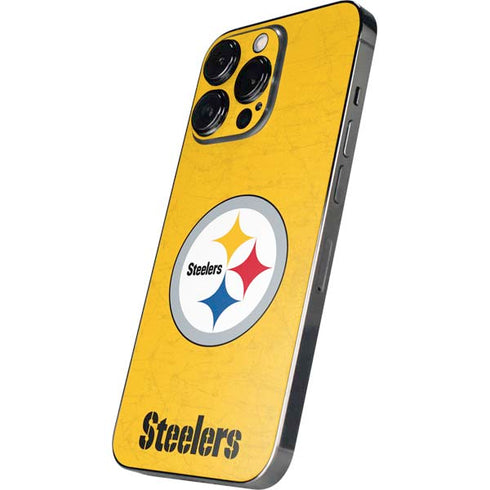 NFL Pittsburgh Steelers - Alternate Distressed iPhone 16 Pro Max Skin
