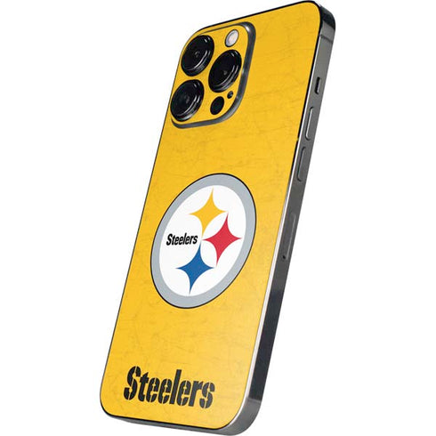 NFL Pittsburgh Steelers - Alternate Distressed iPhone 16 Pro Skin