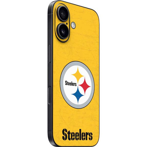NFL Pittsburgh Steelers - Alternate Distressed iPhone 16 Skin