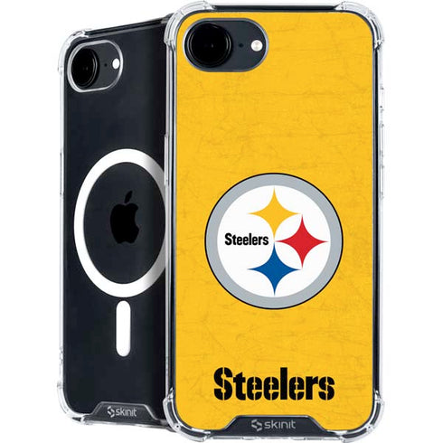 NFL Pittsburgh Steelers - Alternate Distressed iPhone 16e MagSafe Case
