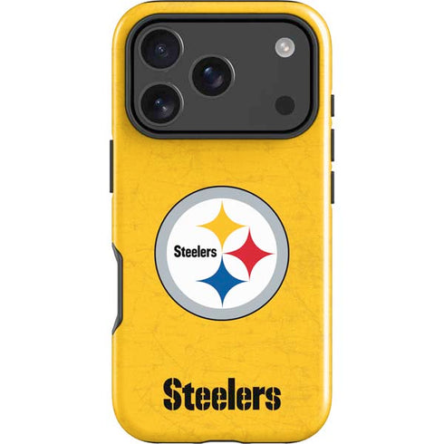 NFL Pittsburgh Steelers - Alternate Distressed iPhone 18 Pro Impact Case