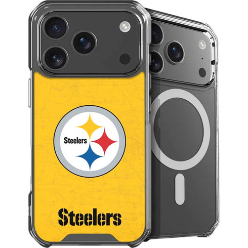 NFL Pittsburgh Steelers - Alternate Distressed iPhone 18 Pro MagSafe Case