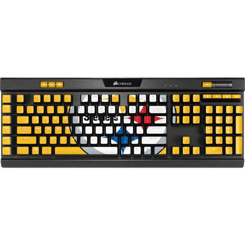 NFL Pittsburgh Steelers - Alternate Distressed K95 RGB PLATINUM Mechanical Gaming Keyboard Skin
