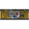 NFL Pittsburgh Steelers - Alternate Distressed K95 RGB PLATINUM Mechanical Gaming Keyboard Skin
