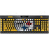 NFL Pittsburgh Steelers - Alternate Distressed K95 RGB PLATINUM Mechanical Gaming Keyboard Skin