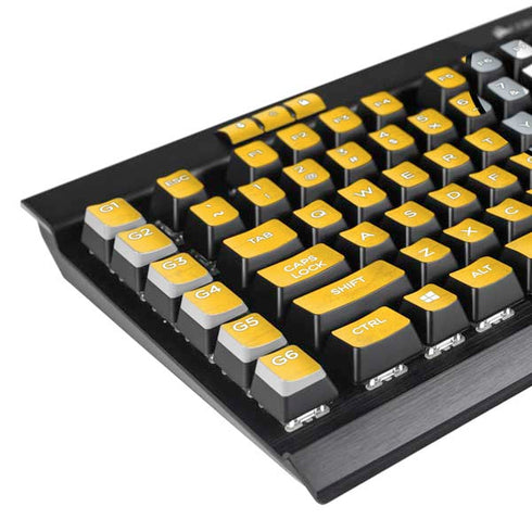 NFL Pittsburgh Steelers - Alternate Distressed K95 RGB PLATINUM Mechanical Gaming Keyboard Skin