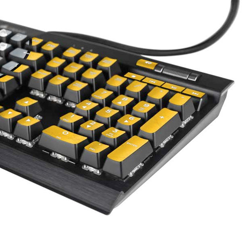 NFL Pittsburgh Steelers - Alternate Distressed K95 RGB PLATINUM Mechanical Gaming Keyboard Skin