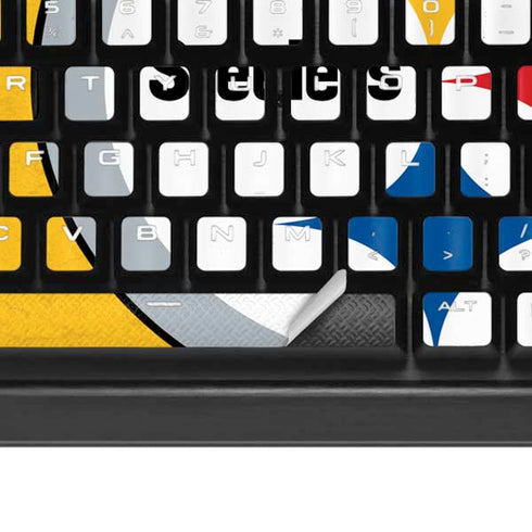NFL Pittsburgh Steelers - Alternate Distressed K95 RGB PLATINUM Mechanical Gaming Keyboard Skin
