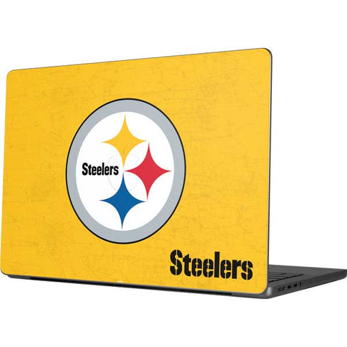 NFL Pittsburgh Steelers - Alternate Distressed Apple MacBook Pro 14-inch Skin