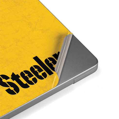 NFL Pittsburgh Steelers - Alternate Distressed Apple MacBook Pro 14-inch Skin