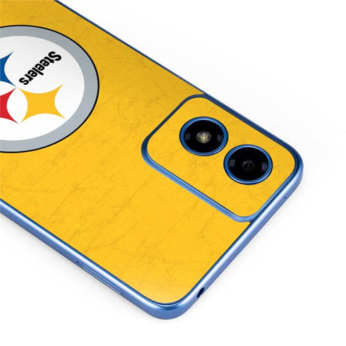 NFL Pittsburgh Steelers - Alternate Distressed Moto G Play 4G (2024) Skin