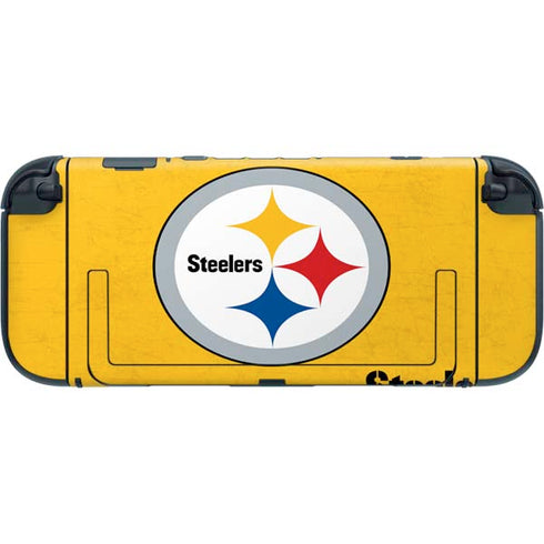 NFL Pittsburgh Steelers - Alternate Distressed Nintendo Switch 2 (2025) with Joy-Con Skin