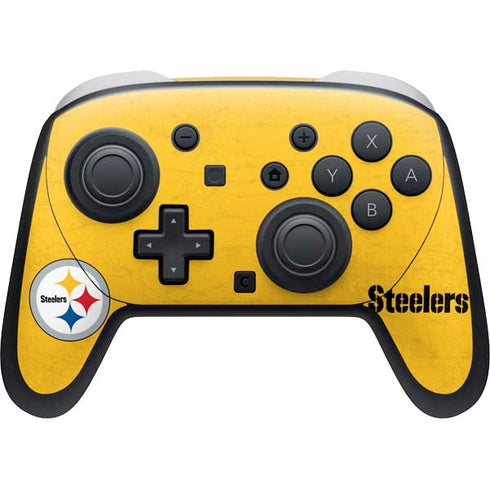 NFL Pittsburgh Steelers - Alternate Distressed Nintendo Skins