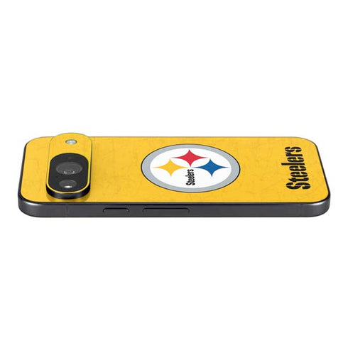 NFL Pittsburgh Steelers - Alternate Distressed Google Pixel 9 Skin