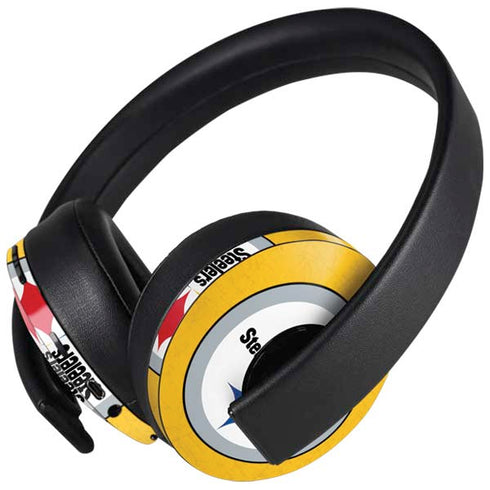 NFL Pittsburgh Steelers - Alternate Distressed PlayStation 4 Gold Wireless Headset Skin