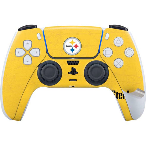 NFL Pittsburgh Steelers - Alternate Distressed PS5 Pro Disk Bundle Skin