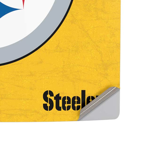NFL Pittsburgh Steelers - Alternate Distressed PS5 Pro Disk Console Skin