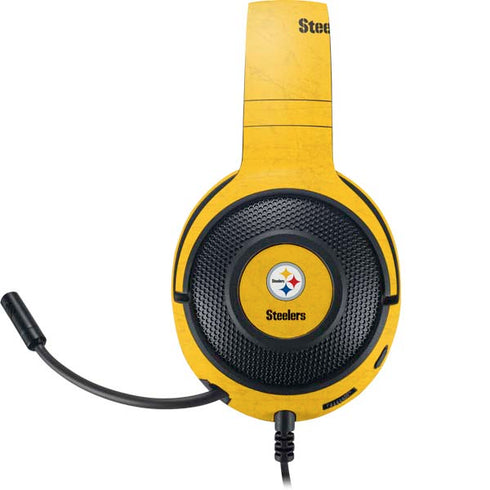 NFL Pittsburgh Steelers - Alternate Distressed Razer Kraken X Skin