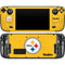 NFL Pittsburgh Steelers - Alternate Distressed Steam Deck Handheld Gaming Computer OLED Skin