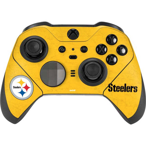 NFL Pittsburgh Steelers - Alternate Distressed Xbox Elite Wireless Controller Series 2 Skin