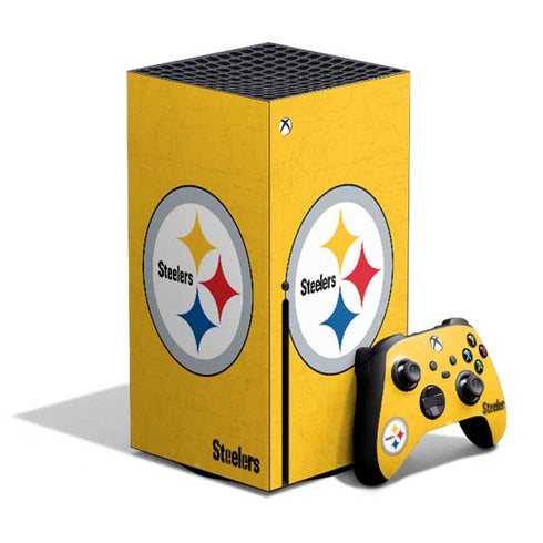 NFL Pittsburgh Steelers - Alternate Distressed Xbox Series X Bundle Skin
