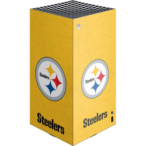 NFL Pittsburgh Steelers - Alternate Distressed XBox Series X Digital Edition Console Skin