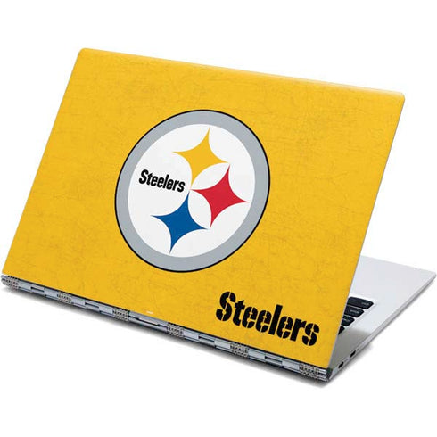 NFL Pittsburgh Steelers - Alternate Distressed Yoga 910 2-in-1 14in Touch-Screen Skin