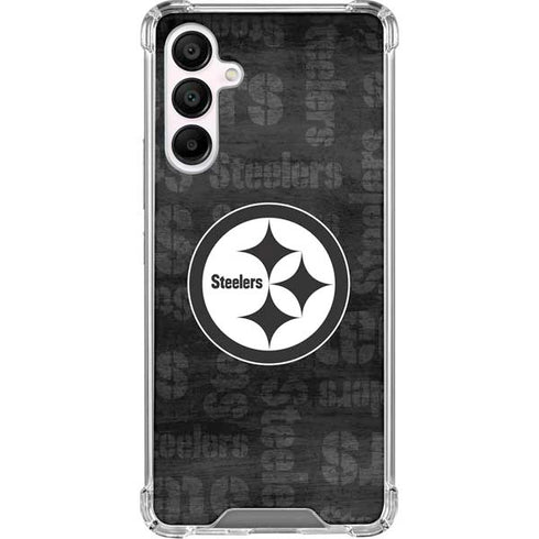 NFL Pittsburgh Steelers Black & White Galaxy A16 5G Clear Case
