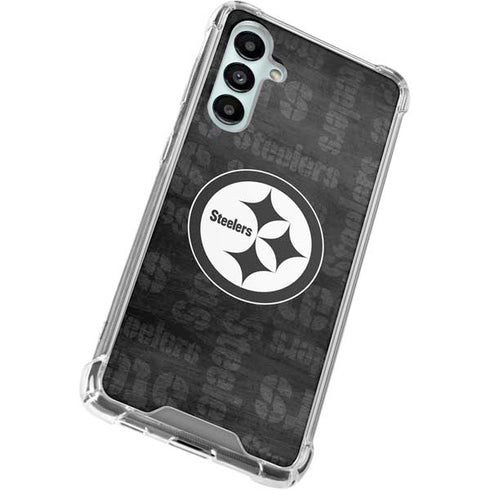 NFL Pittsburgh Steelers Black & White Galaxy A16 5G Clear Case