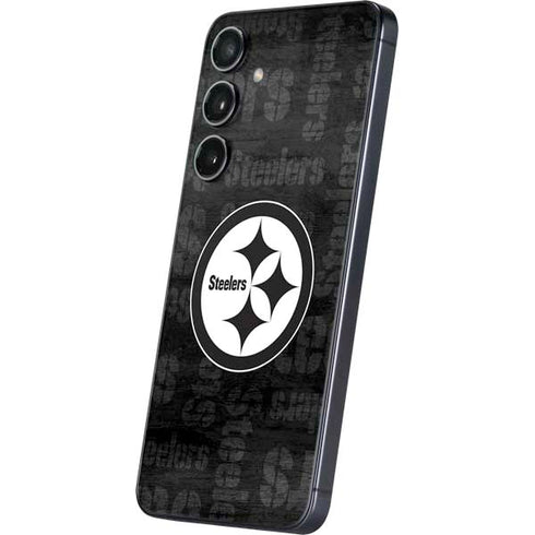 NFL Pittsburgh Steelers Black & White Galaxy A16 5G Skin