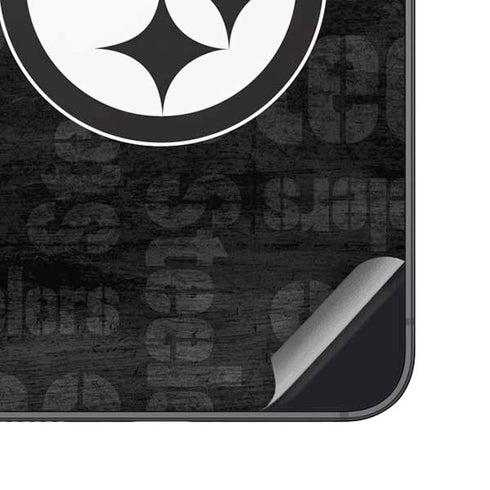 NFL Pittsburgh Steelers Black & White Galaxy A16 5G Skin