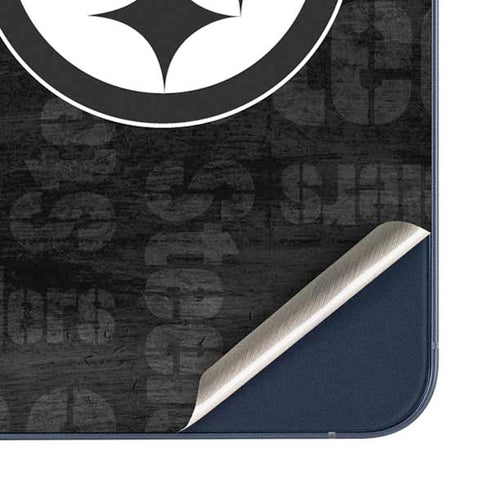 NFL Pittsburgh Steelers Black & White Galaxy A35 5G Skin