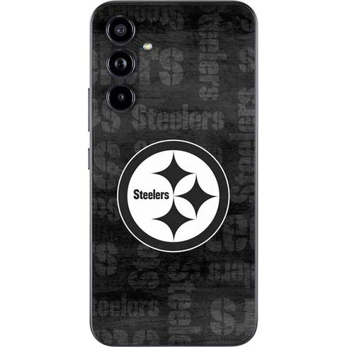 NFL Pittsburgh Steelers Black & White Galaxy A54 5G Skin