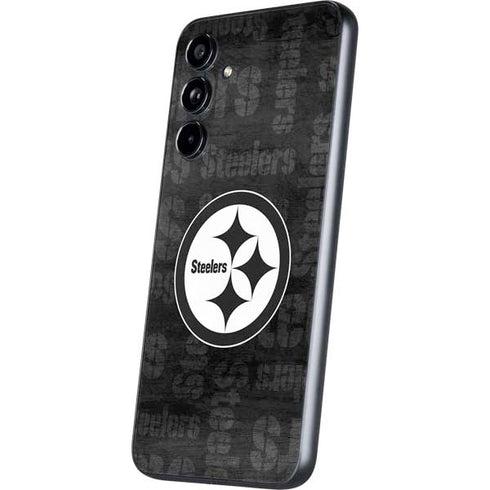 NFL Pittsburgh Steelers Black & White Galaxy A54 5G Skin