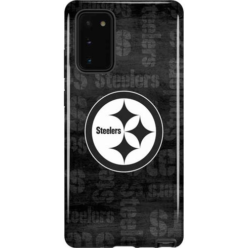 NFL Pittsburgh Steelers Black & White Galaxy Note20 5G Pro Case