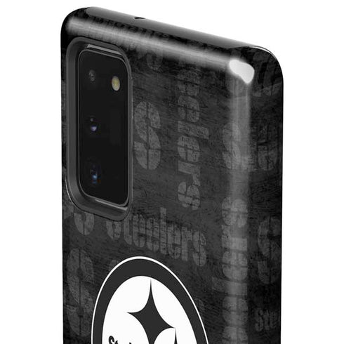 NFL Pittsburgh Steelers Black & White Galaxy Note20 5G Pro Case