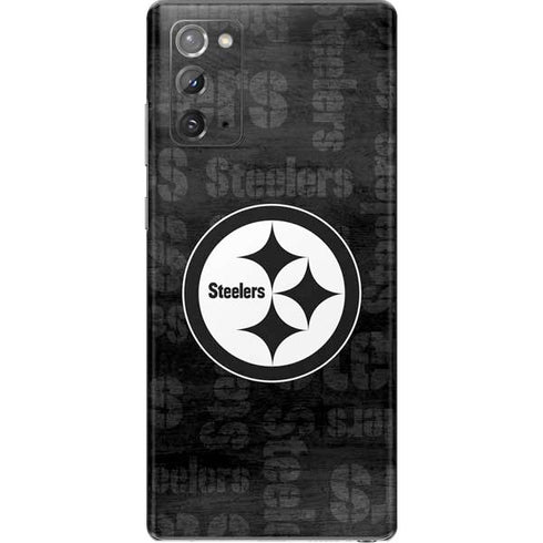 NFL Pittsburgh Steelers Black & White Galaxy Note20 5G Skin