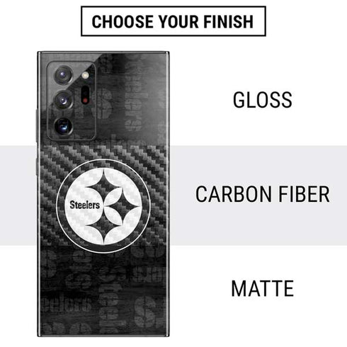 NFL Pittsburgh Steelers Black & White Galaxy Note20 Ultra 5G Skin