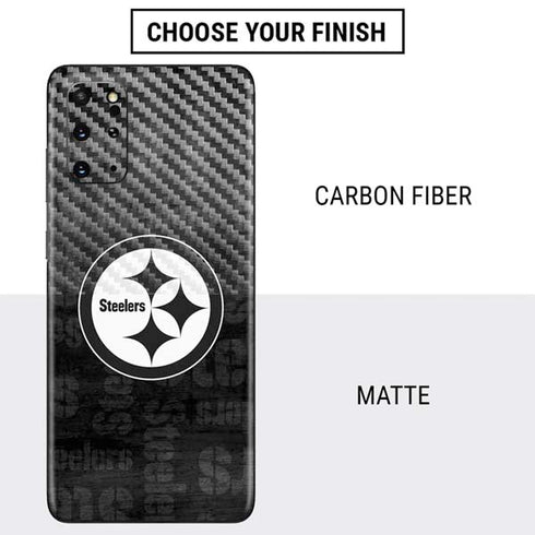 NFL Pittsburgh Steelers Black & White Galaxy S20 Plus Skin